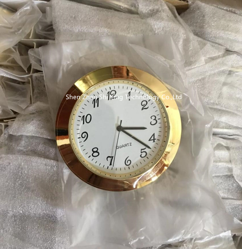 Silver Metal Mini Clock Insert Small Desk Timer Clock Gift