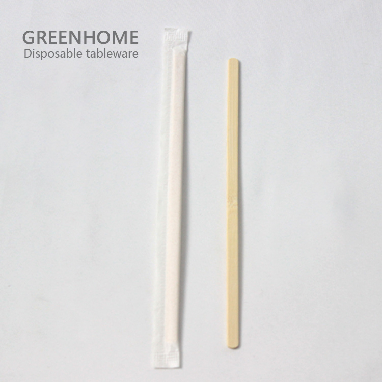 100% Biodegradable Disposable Bamboo Coffee Stirr Stick