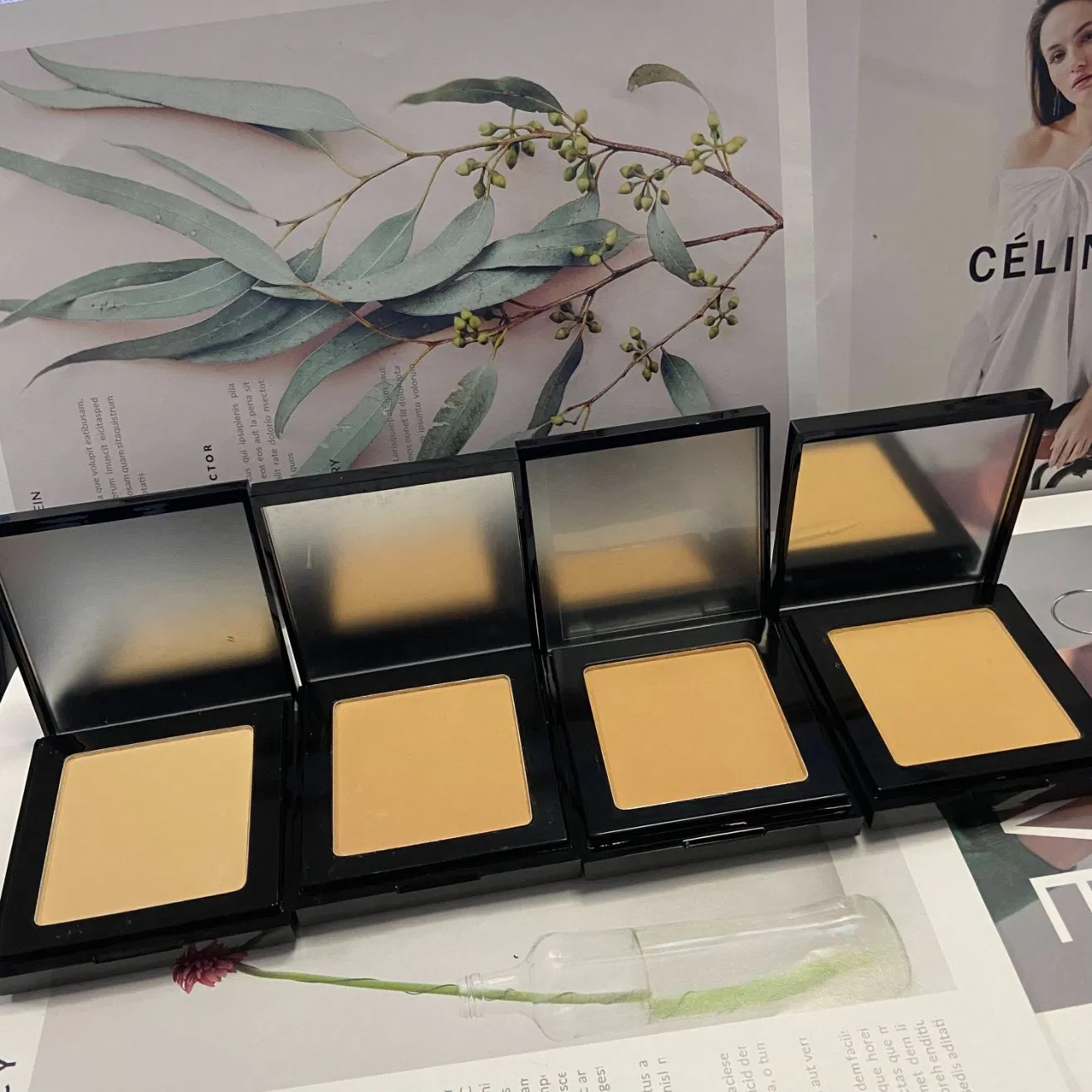 Custom Logo Professional Face Makeup 12 Color Pressed Setting Powder