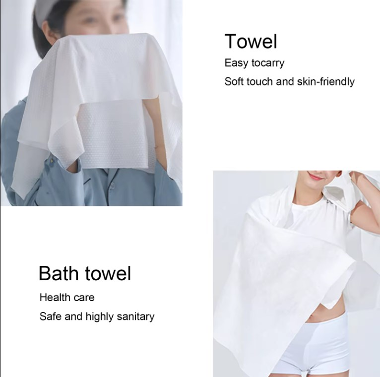 Disposable Cotton Bathroom Towel Disposal Bath Towels SPA One Use Hair Towels for Travel