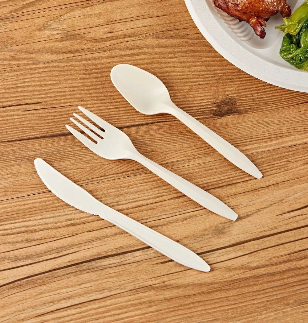 Disposable Knife, Fork and Spoon Biodegradable Cutlery Kits Eco-Friendly Tableware