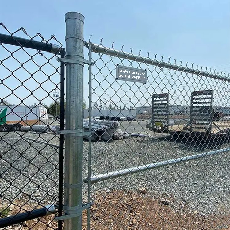 Iron Fences Chain Link Fence Stadium Customizable Green Coated Iron Net Playground Protection Safety Net Wire Mesh Fence