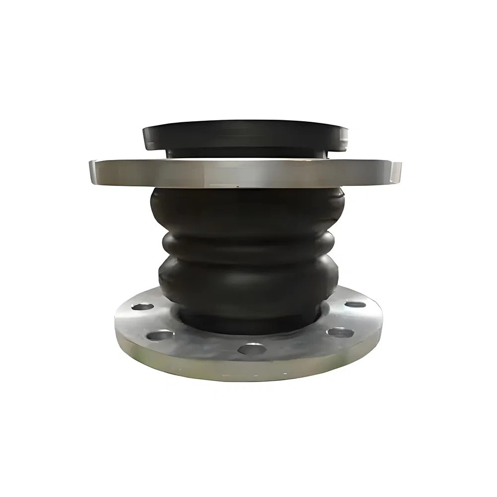 DN200 Stainless Steel Flexible Flanged Double Sphere Rubber Expansion Bellow Joint Manufacuter