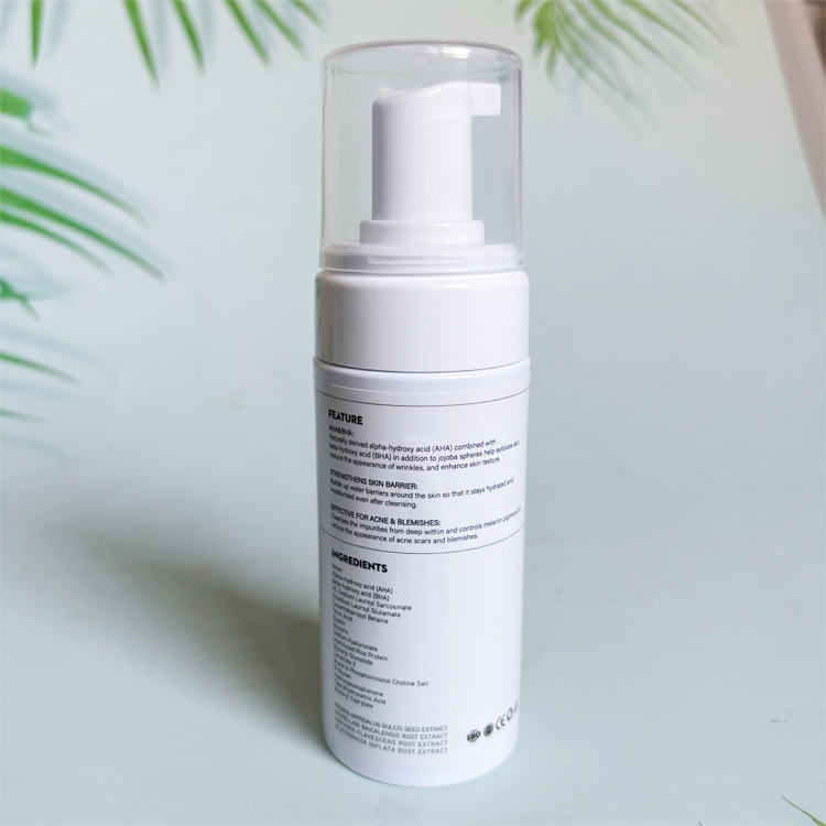 OEM/ODM Sensitive Skin Used Deep Clean and Clear Face Wash Cleansing Foam Cleanser Mousse