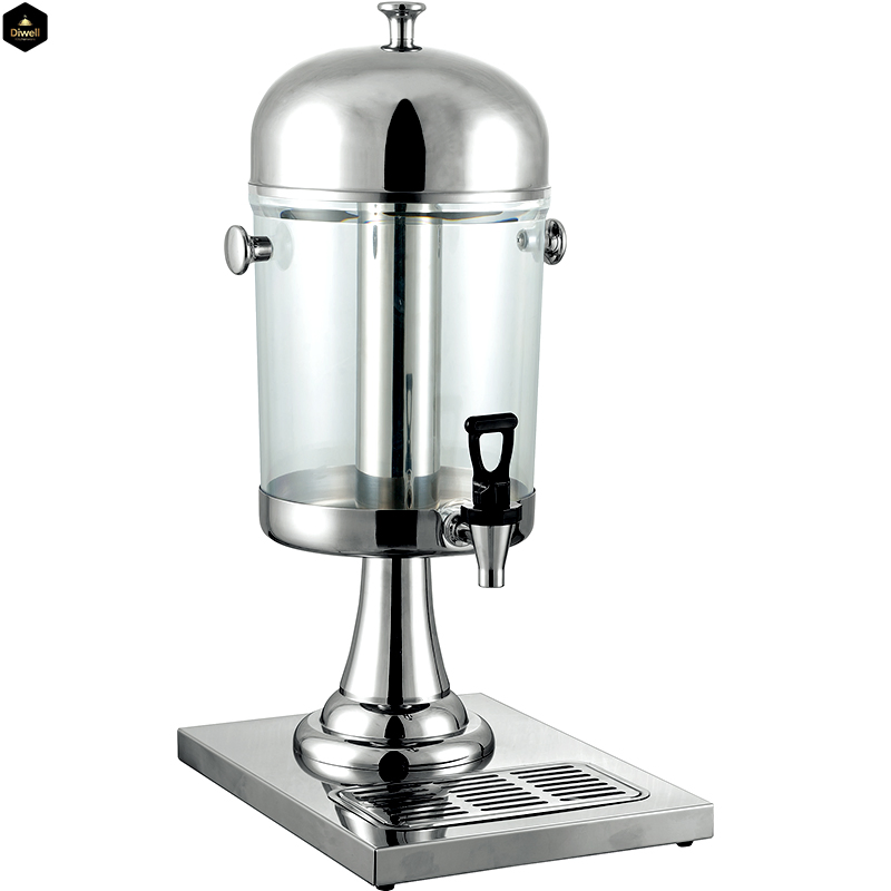 Diwell Wholesale Restaurant Hotel Commercial Cold Hot Water Tea Fruit Juice Supplies Single Head Juicer Beverage Dispenser