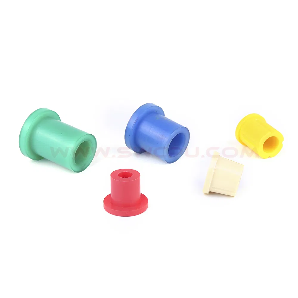 Custom Anti Impact High Temperature Polyurethane Rubber Plastic Molded Flange Bushing