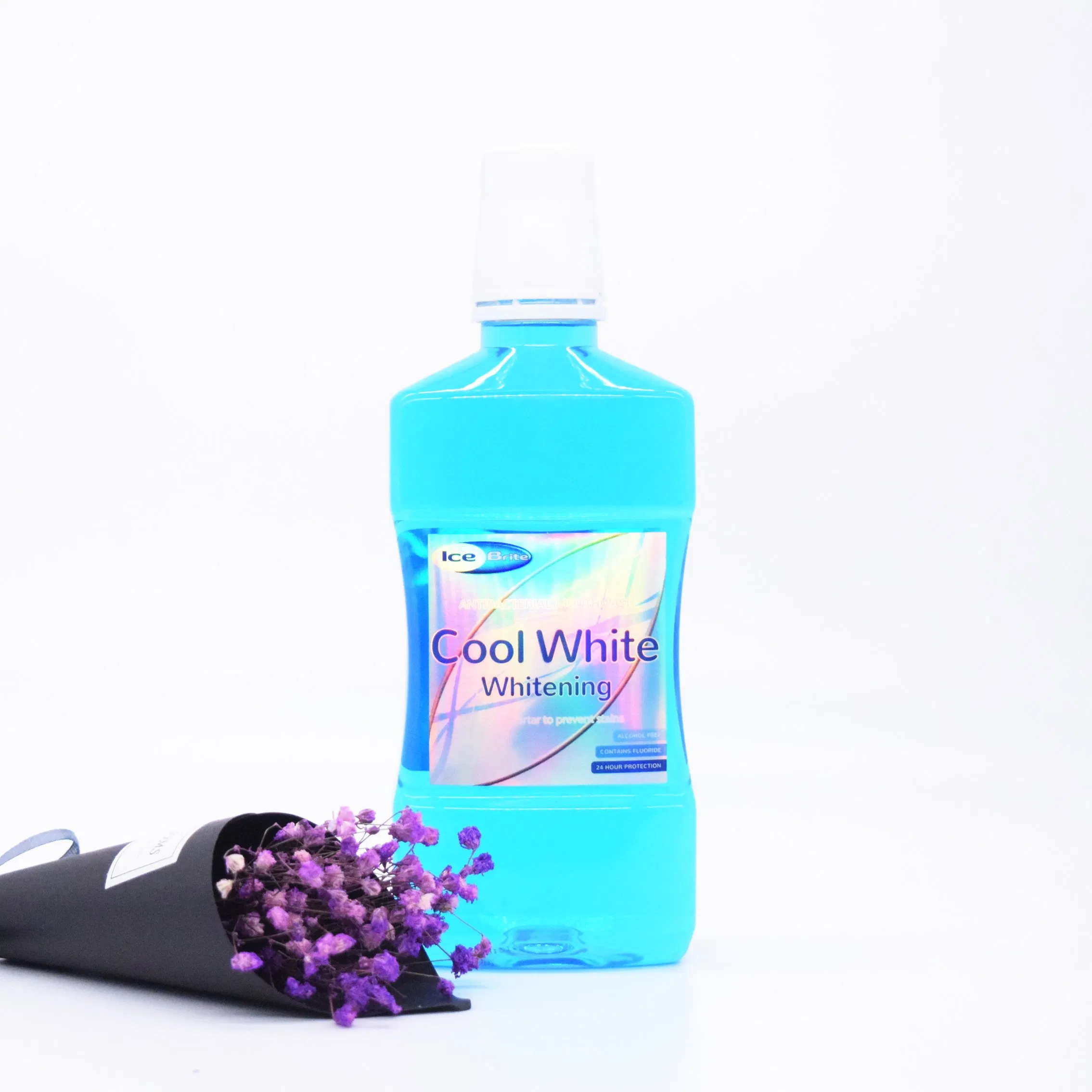 500ml Private Label Cool White Whitening Mouthwash Mint Mouth Wash Oral Care