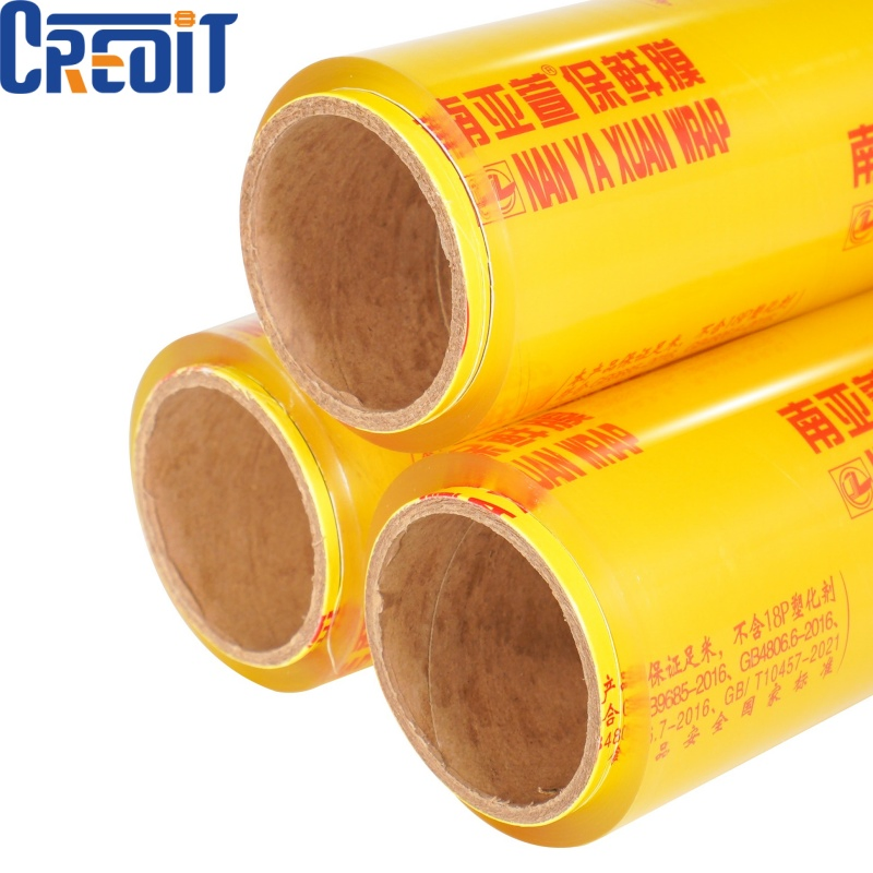 Food Grade Cling Film Anti Fog Packaging Stretch PVC Cling Film