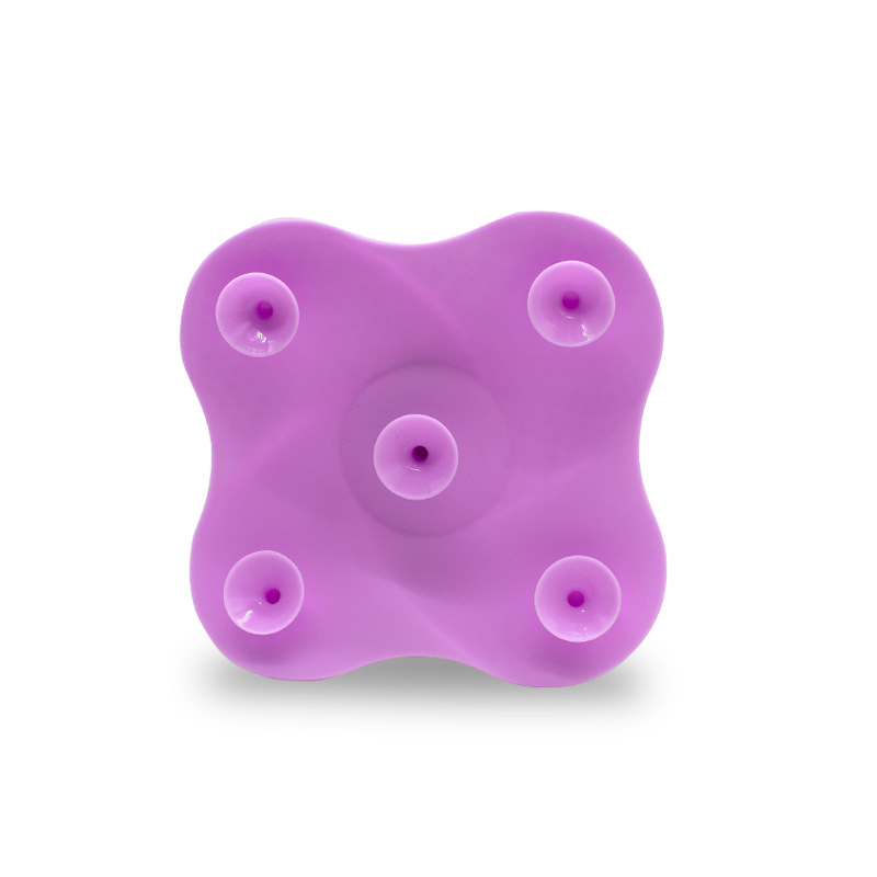 Hot-Selling Flower Series Silicone Makeup Brush Cleaner Pad with Suction
