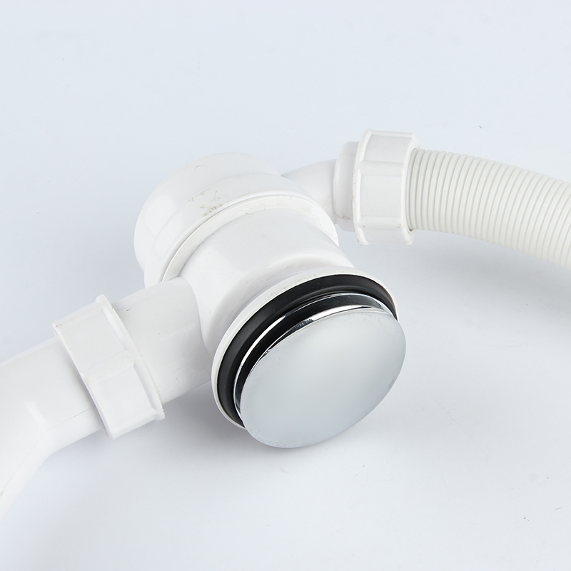 Plastic Bathtub Drain Shower Waste Drainer Pop-up Siphon Drain with Pipe