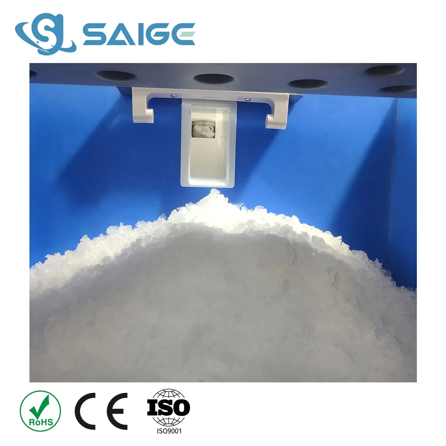 Saige Sgg-E210 100kg Per Day Commercial Gourmet Jelly Ice Maker Machine Ice Machine Ice Maker Ice Machine Ice Crusher Ice Making Machine