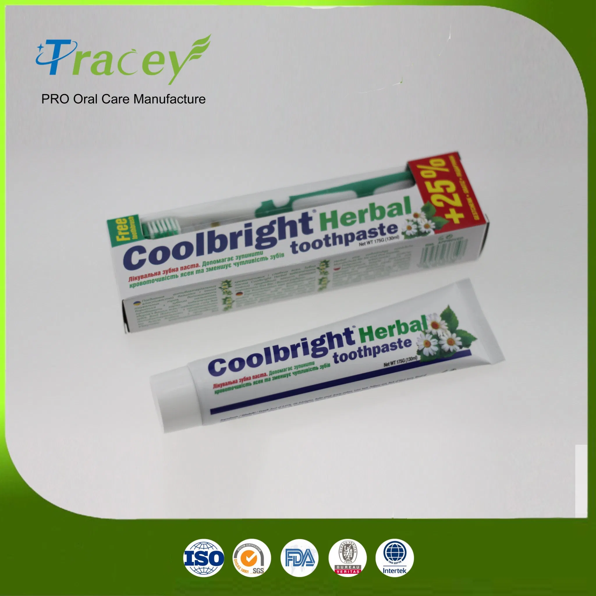 Aquaclean 100gr Toothpaste Freshmint Gel OEM Toothpaste Factory with FDA GMPC