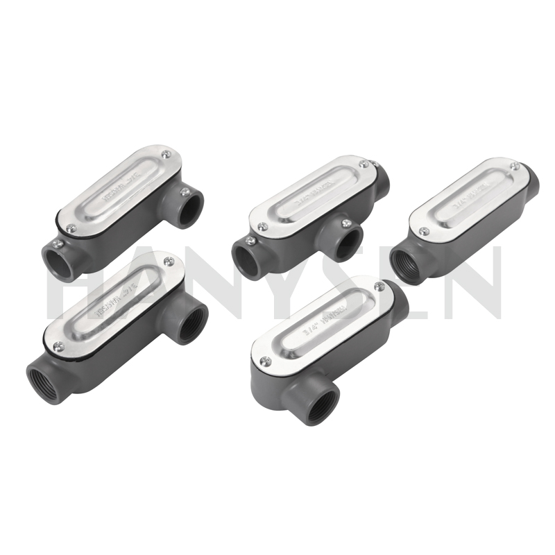 Aluminum EMT Pipe Service Entrance Cable Head Cap Clamp Flat Screw Type