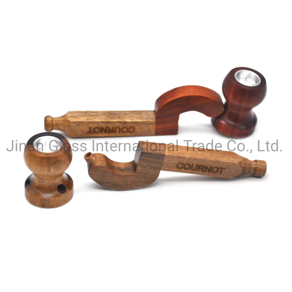 Handmade Wood Pipe Bend Pipe Photinia Wood Pipe Spot