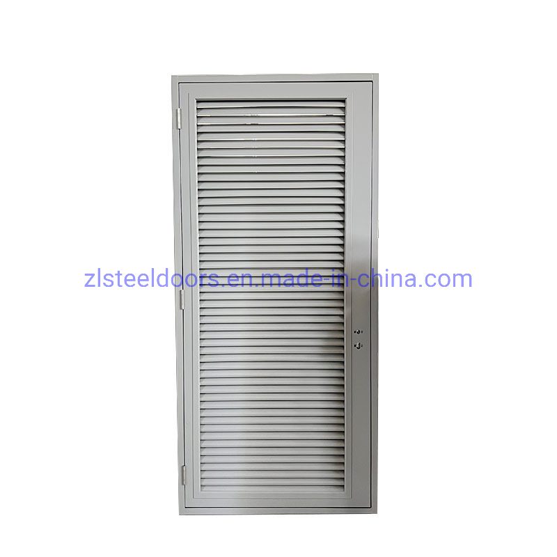 Steel Stainless Standard Custom Aluminum Single Hinged Swing Exterior Aluminium Louver Doors
