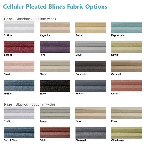 Vikson Wholesale Manufacture Sun Shading up and Down Window Curtain Pleated Blinds