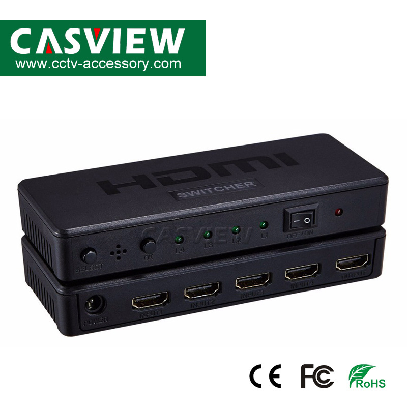 HDMI-коммутатор 4x1 4K Ultra HD, 4 входа, 1 выход