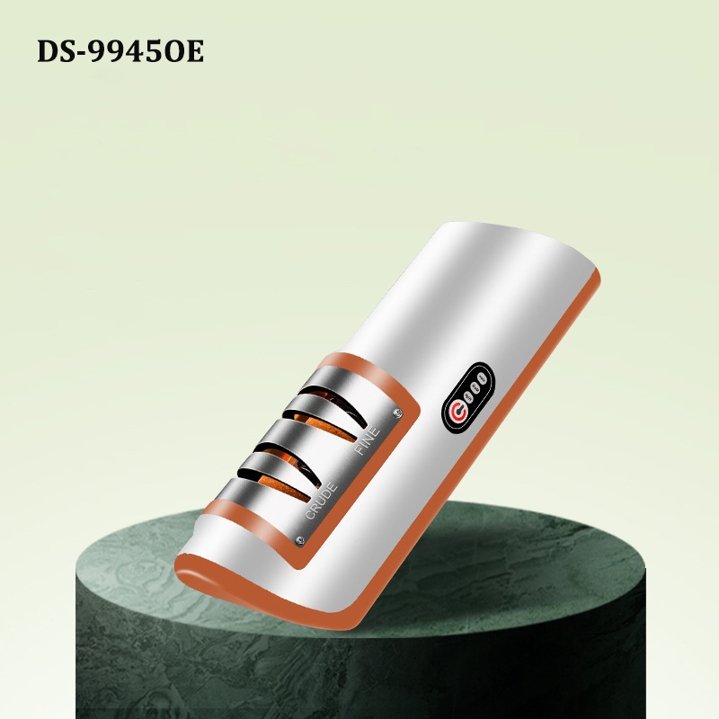 DS-9945OE Amazon Hotsale Electric Knife Sharpener Household Sharpening Stone Multifunctional Automatic Rechargeable Small Electrical Knife Sharpener