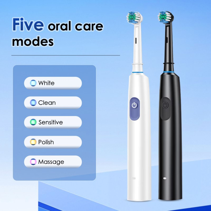 Advanced Electric Toothbrush with 5-Speed Settings and Rechargeable Battery
