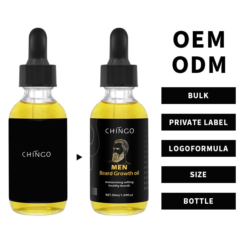 Natural Men Beard Growth Oil Moisturizing Softening Healthy Beard Care