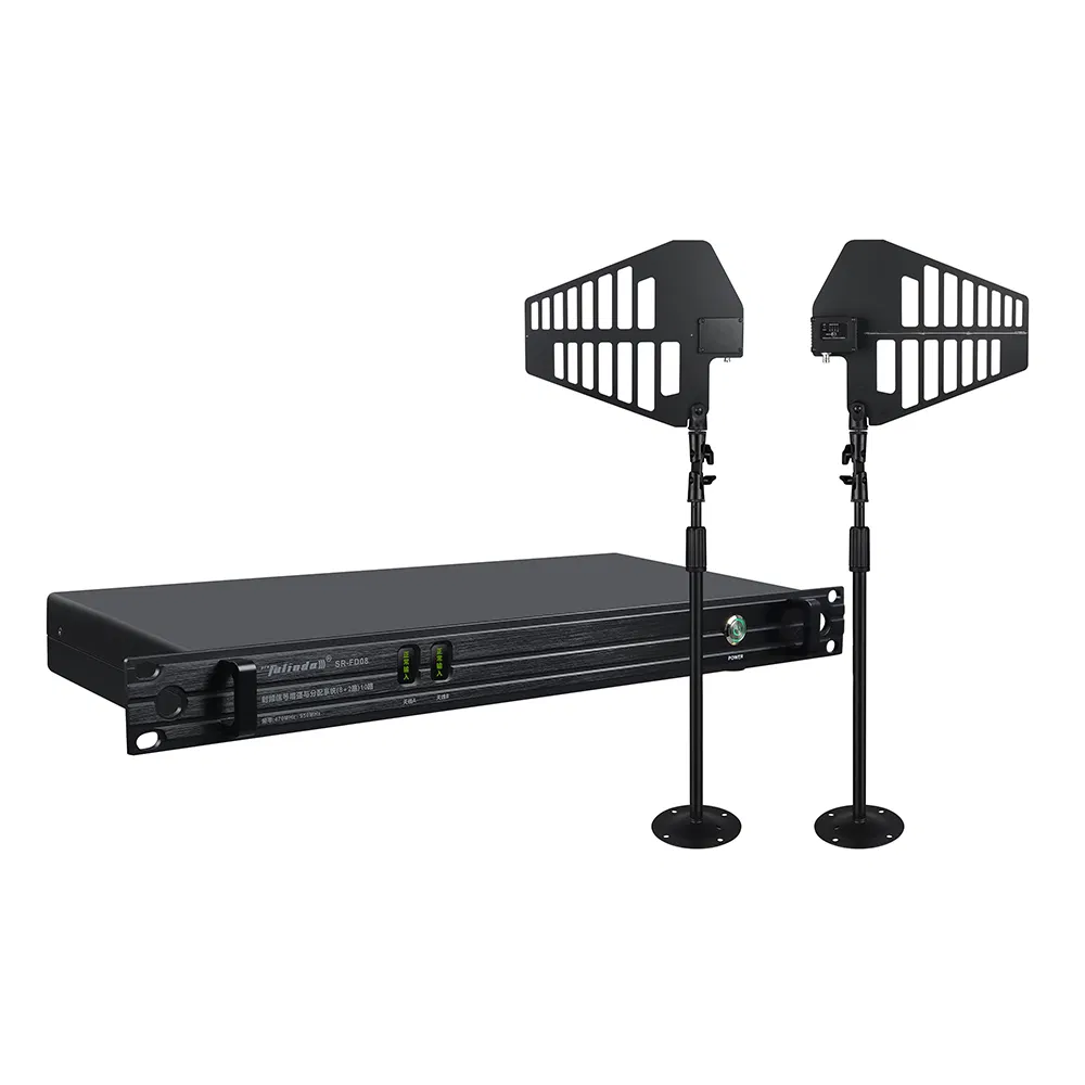 8-Way UHF Antenna Amplifier and Antenna Distribution System for Microphone
