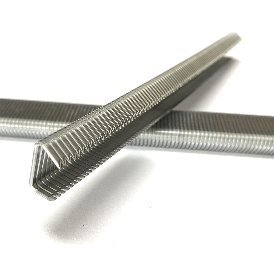 Hr-22 15 Gauge 3/4'' Crown Galvanized D-Rings Hog Ring Staples