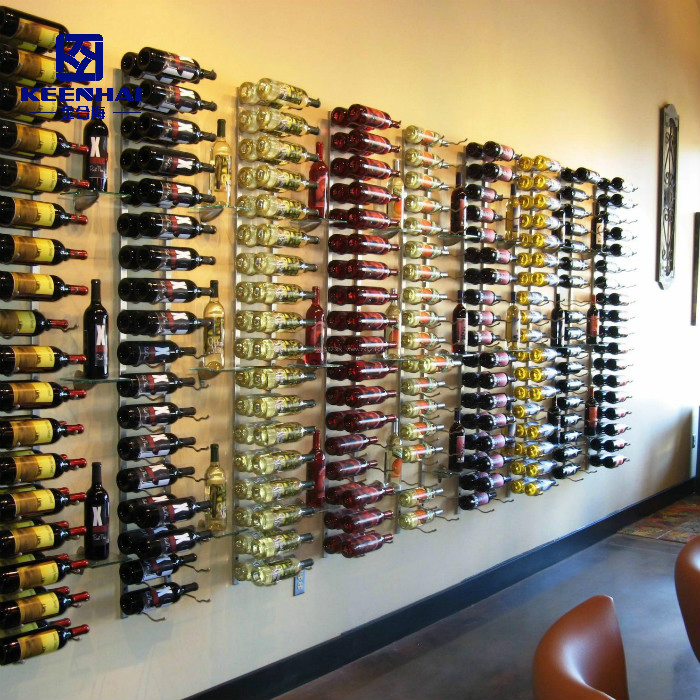 Wholesale Customized Stainless Display Shelf Wine Rack for Club