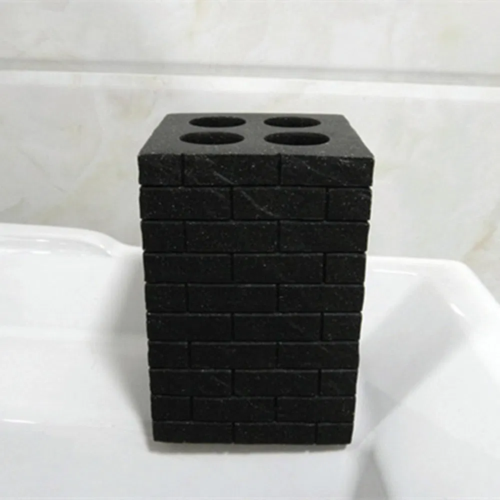 High-End Eco-Friendly Polyresin Toothbrush Holder for Home (BP1832-BS)