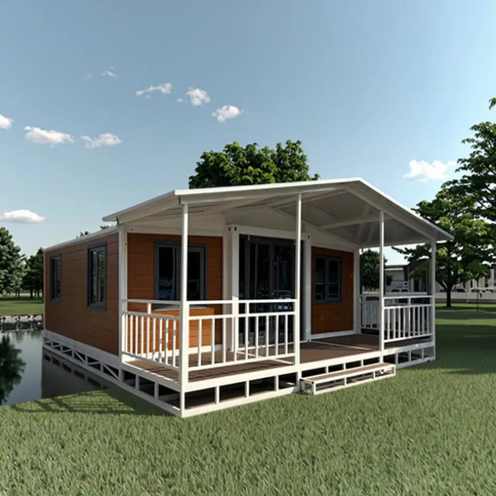 Sustainable Fully Furnished Prefab House with Galvanized Steel Frame for Hotel