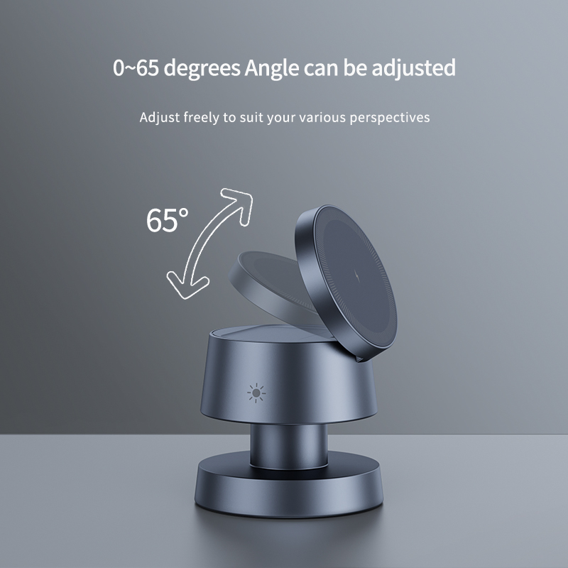 Amazon Hot Selling Mushroom Lamp Wireless Charger for Airpods 4 Magnetic 3 in 1 Nightstand Fast Charger for iPhone 16 PRO Max for iWatch 10