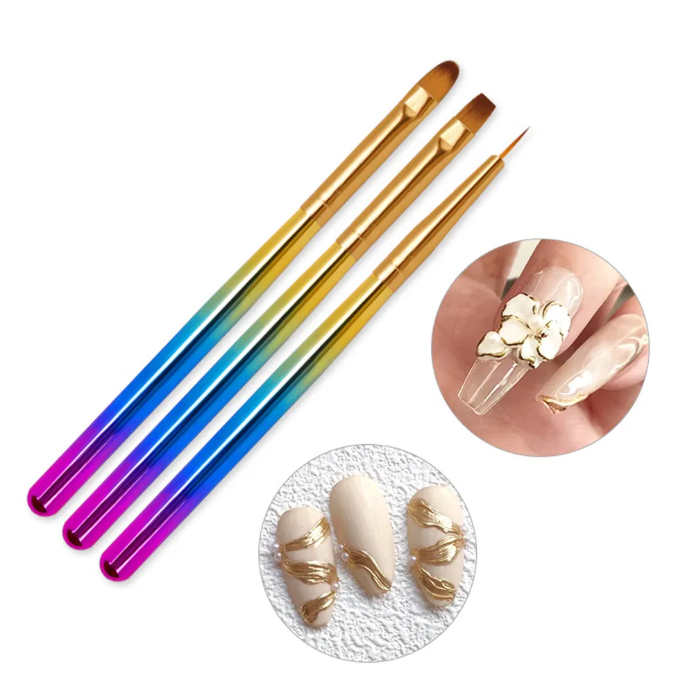 Nail Art Drawing Pen Gradient Gel Painting Brush Kit Classical Design Nail Art Brush 100% Kolinsky Acrylic Brush Nail Brush Kit