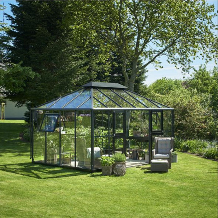 High Standard Aluminium Home Prefab Patio Sunroom with Solar System