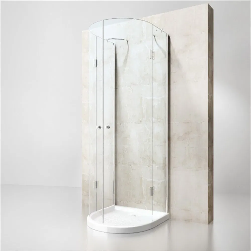 Modern Round 8mm Tempered Shower Glass Enclosure for Hotel
