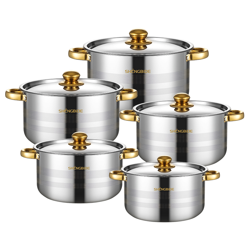 Wholesale High Quality German Style Stainless Steel Cookware Set Kitchen