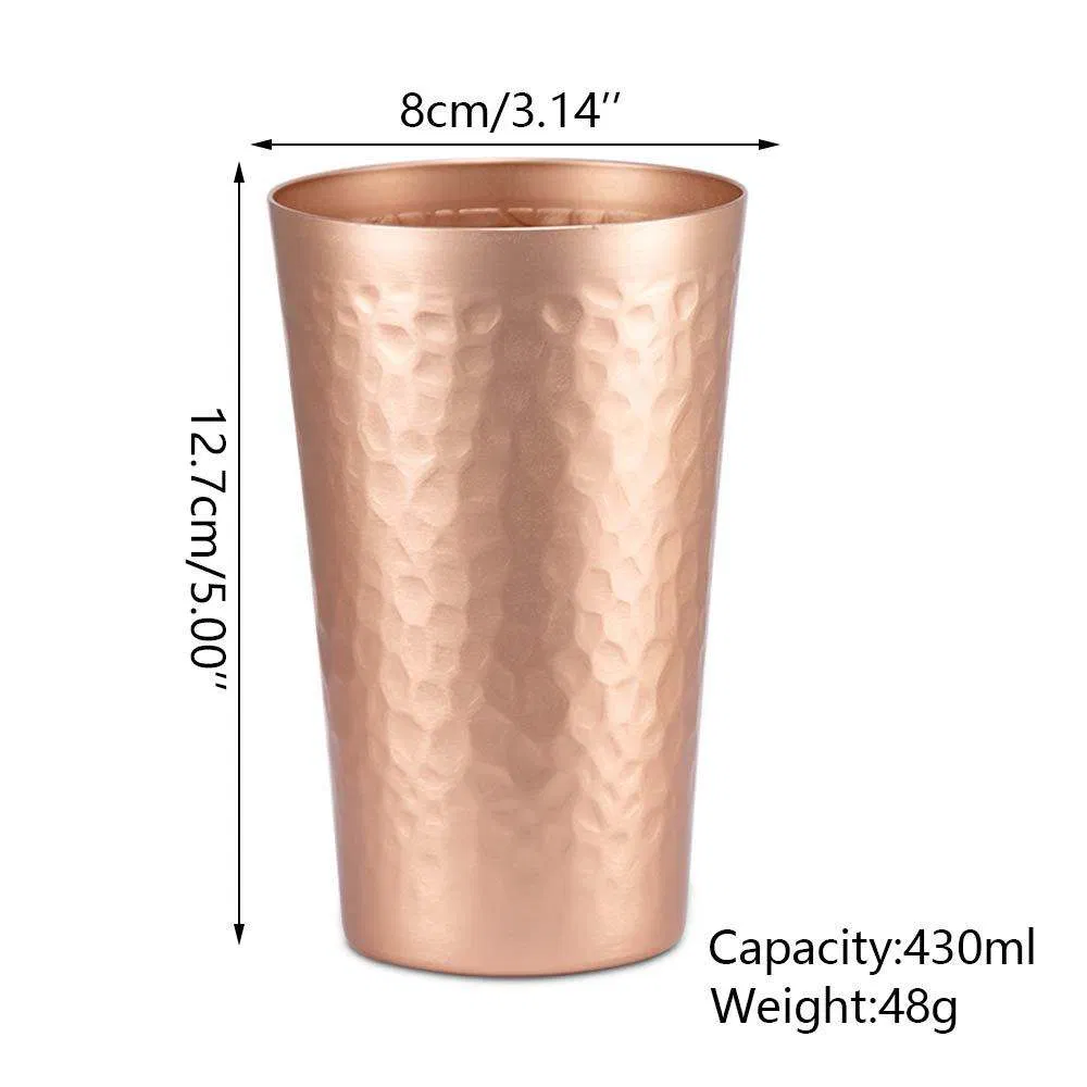 Custom Aluminum Beer Creative Cup Environmentally Friendly Recyclable Aluminiumbar Juice Cup Cold Drinks Cups Double Wall Cups to Keep Your Drink Cold