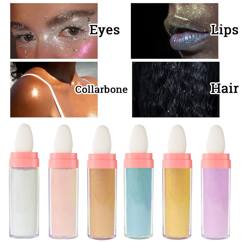 Diamond Highlighter Makeup Loose Powder Fairy Dust Pat Shimmer Powder Highlighter