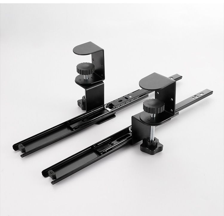 Heavy-Duty Sliding Keyboard Tray with Easy Installation Features Hardware