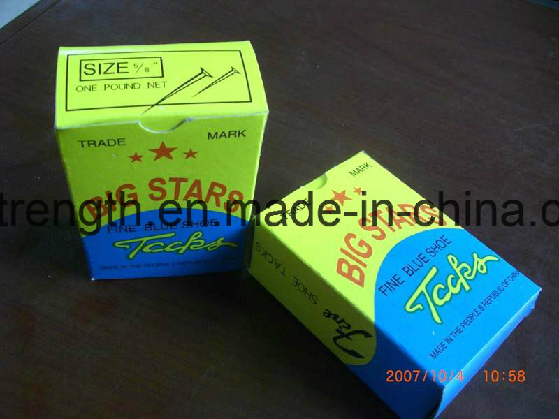 1/2" 3/4" 5/"1"Blue Shoe Tack Nail for Shoes