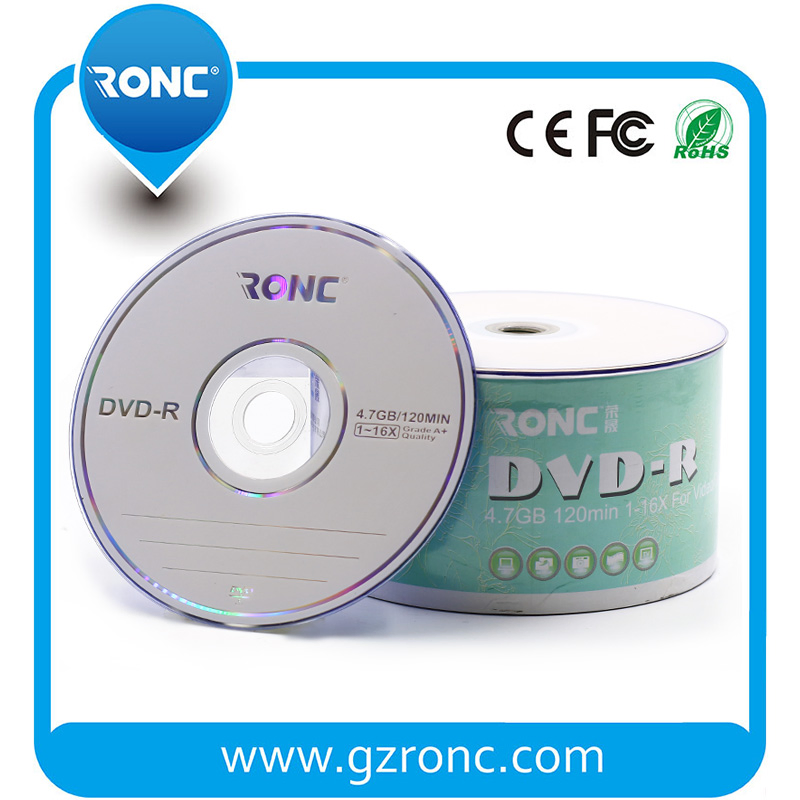 50 шт. DVD-R 16x, упаковка в термоусадочную плёнку