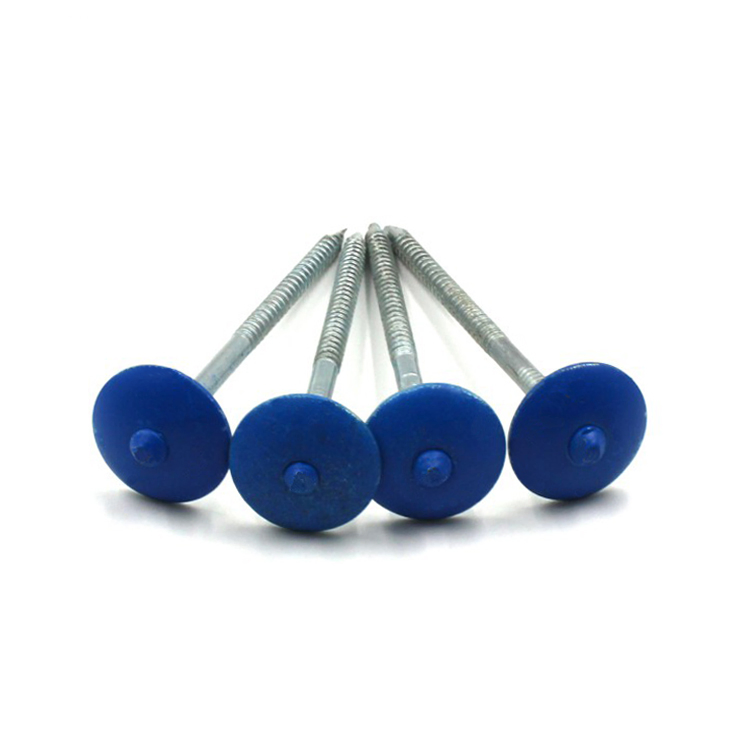 China Supplier Whosale Galvanized Color Zinc Umbrella Head Roofing Nail