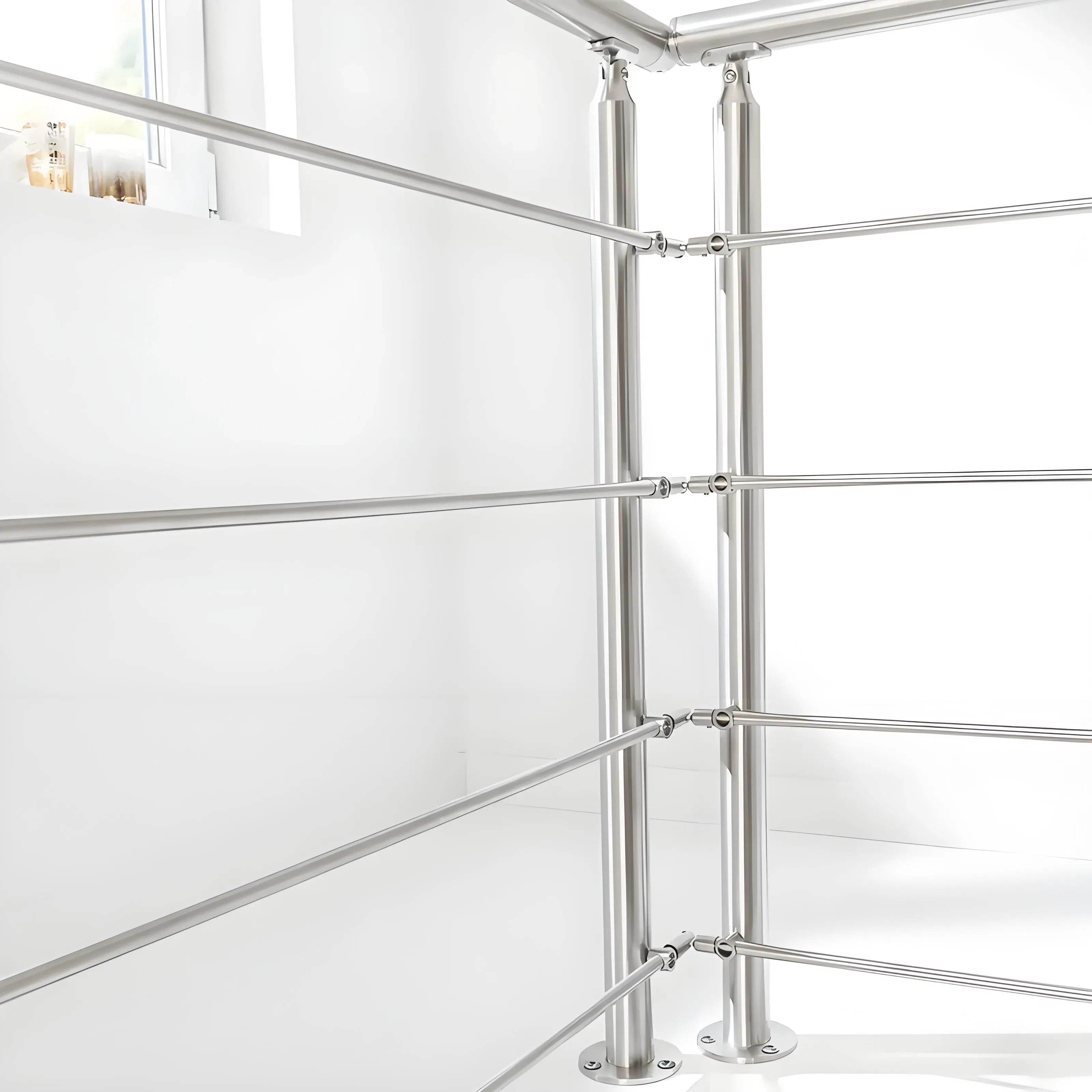 Factory Custom Precision Stainless Steel Balcony/Stair/Swimming Pool Glass Railing Indoor/Outdoor Safety Handrail Pillar