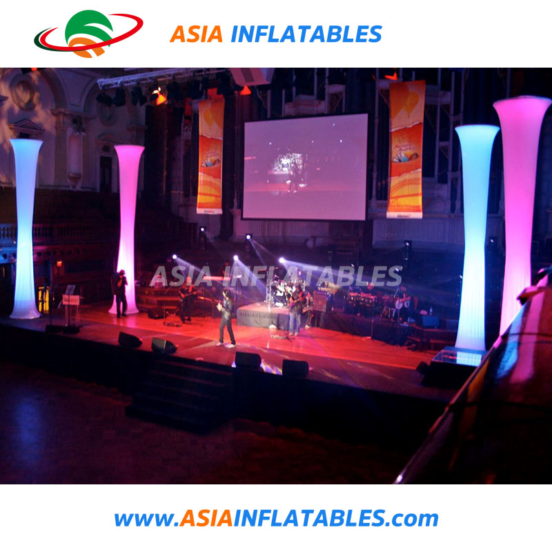 LED Light Inflatable Tube for Wedding Decoration Tusk