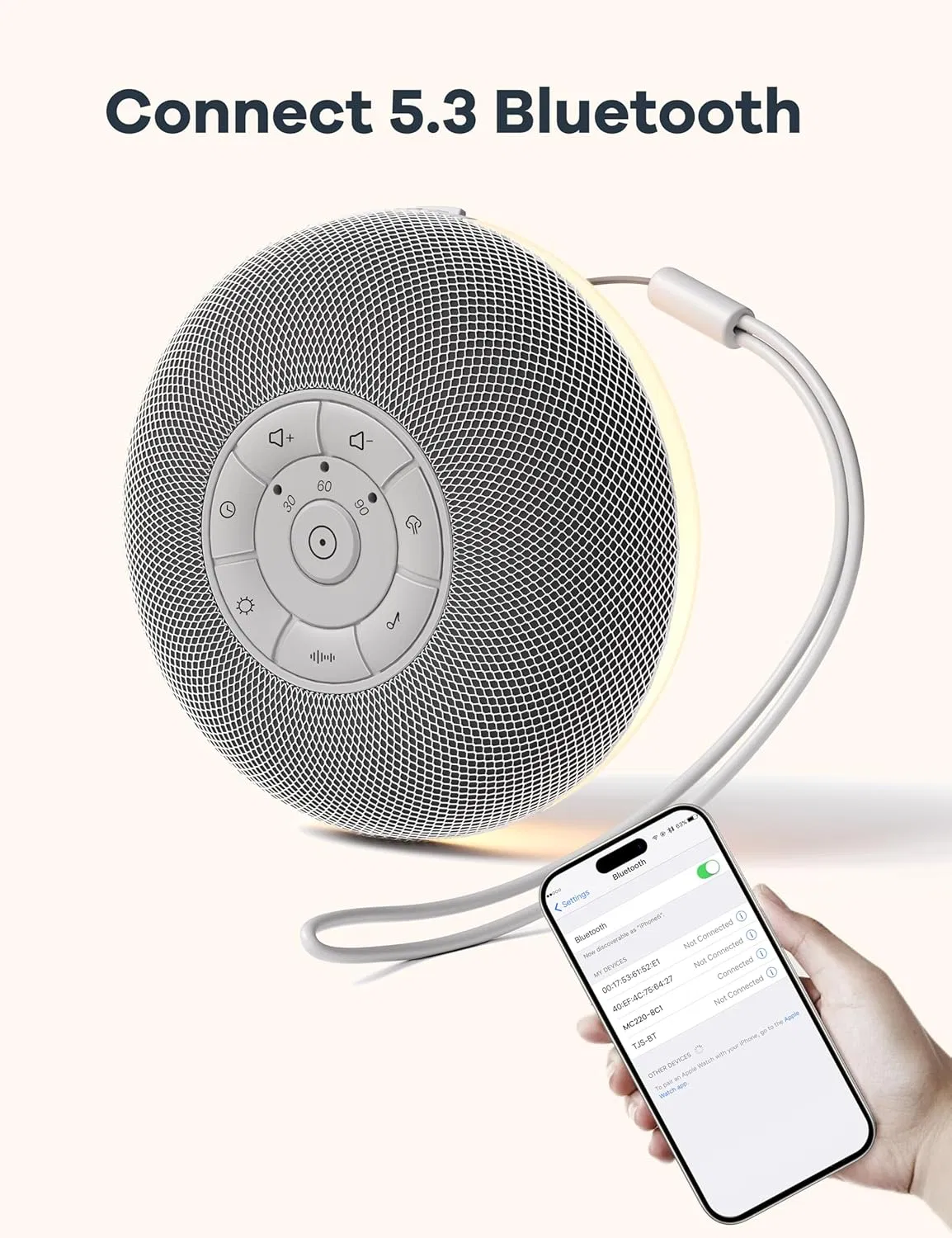 Детская звуковая машина с белым шумом TUODI