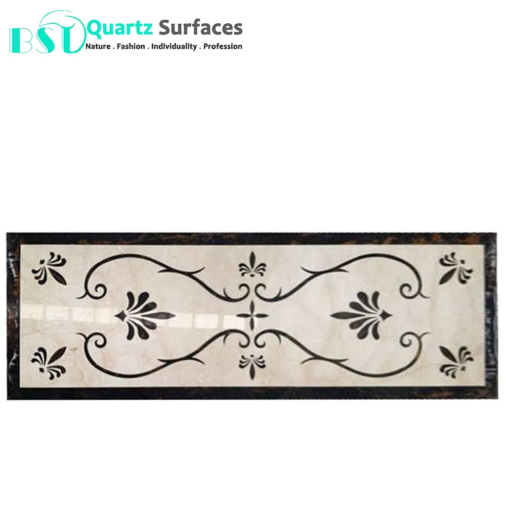 New Design Flower Pattern Marble Border for Flooring