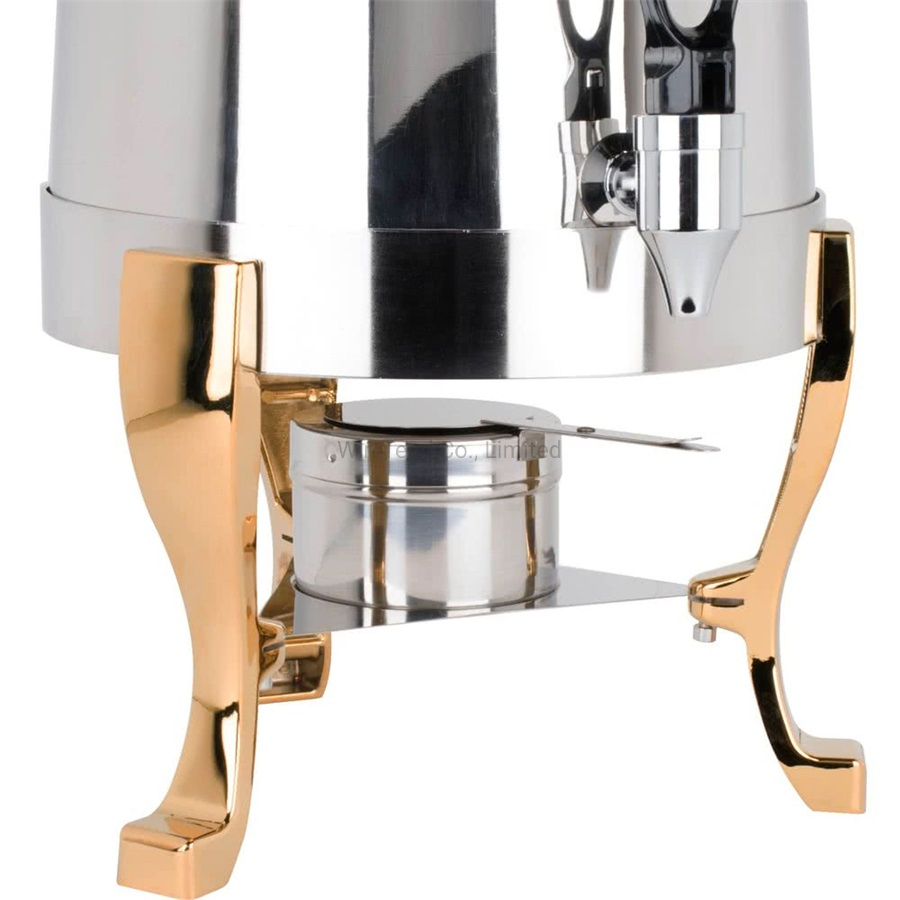 Commercial Hotel Restaurant Stainless Steel Portable Manual Coffee Urn with Stand Base