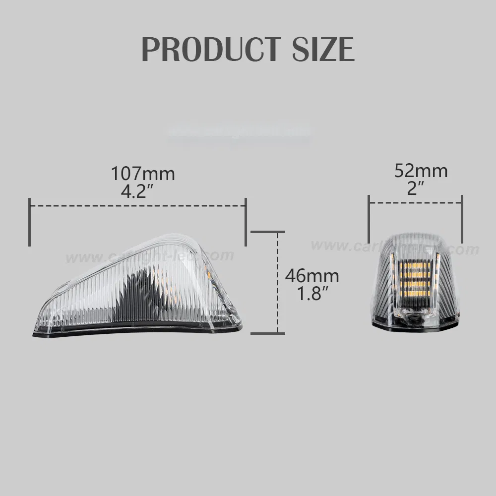 Светодиодные габаритные фонари Amber для пикапов и внедорожников