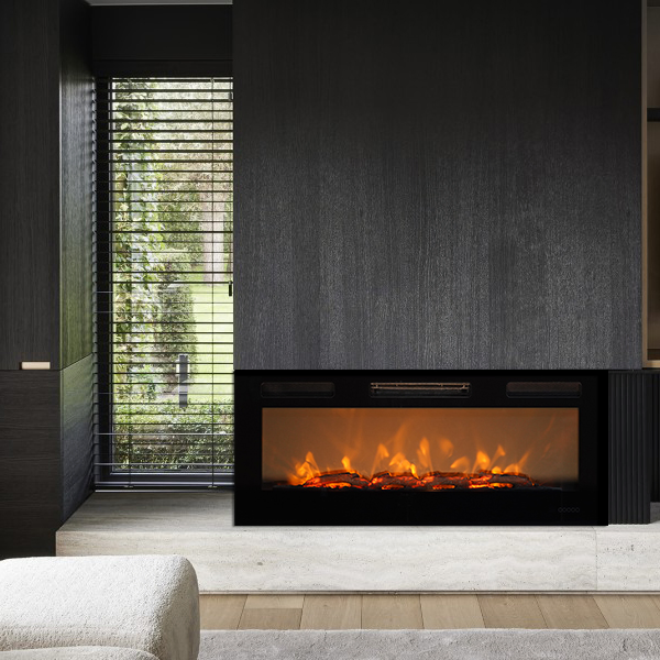 Home Wood Stove Wall Mounted Gas Fireplace with Heat Blowing From The Front Electric Fireplace (MK-4205F)