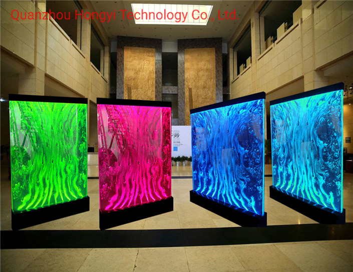 Interior Design Programmable Bubble Water Wall Aquarium Ornaments Room Divider Screens