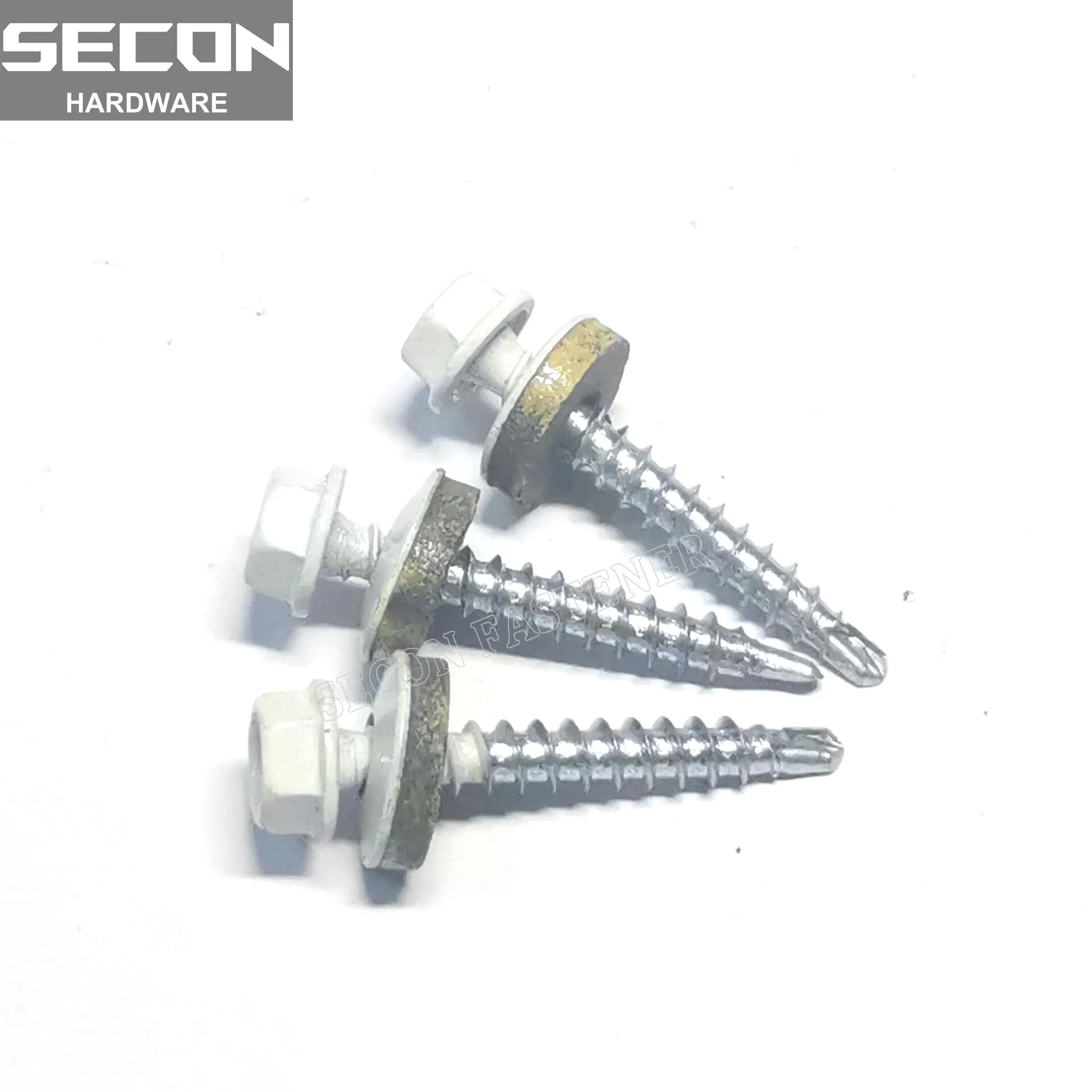 Made in China DIN 7504 Roofing Screw Uni 8117 DIN7504K Roofing Screw with Washer Pained Carbon Steel Bi-Metal Screw Self Drilling Screw