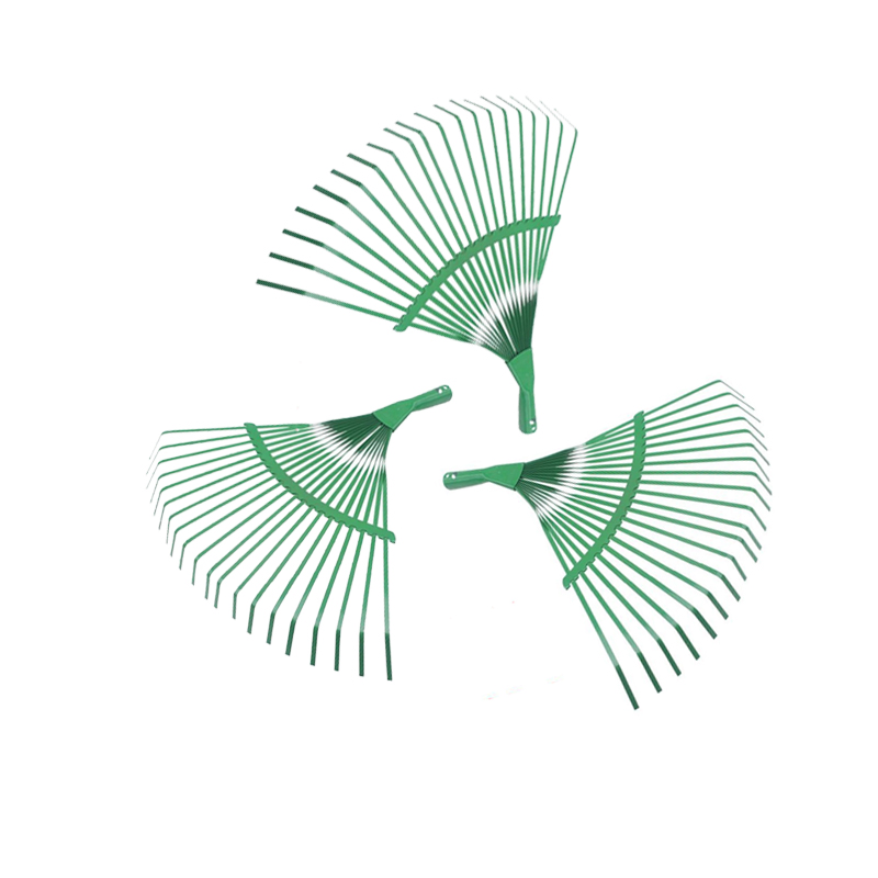 Hautine R004 Type Lawn Rake with 22 Teeth, Green Painted